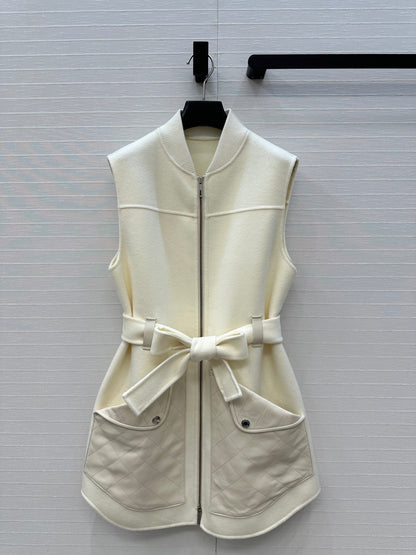 HRM Wool  Woman Long Vest  Jacket 2 Color 's