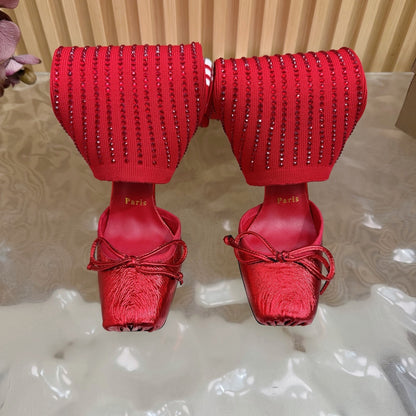 LABUTIN Ca sia An mac Woman Shoes Pump 4 Color's Heels 42