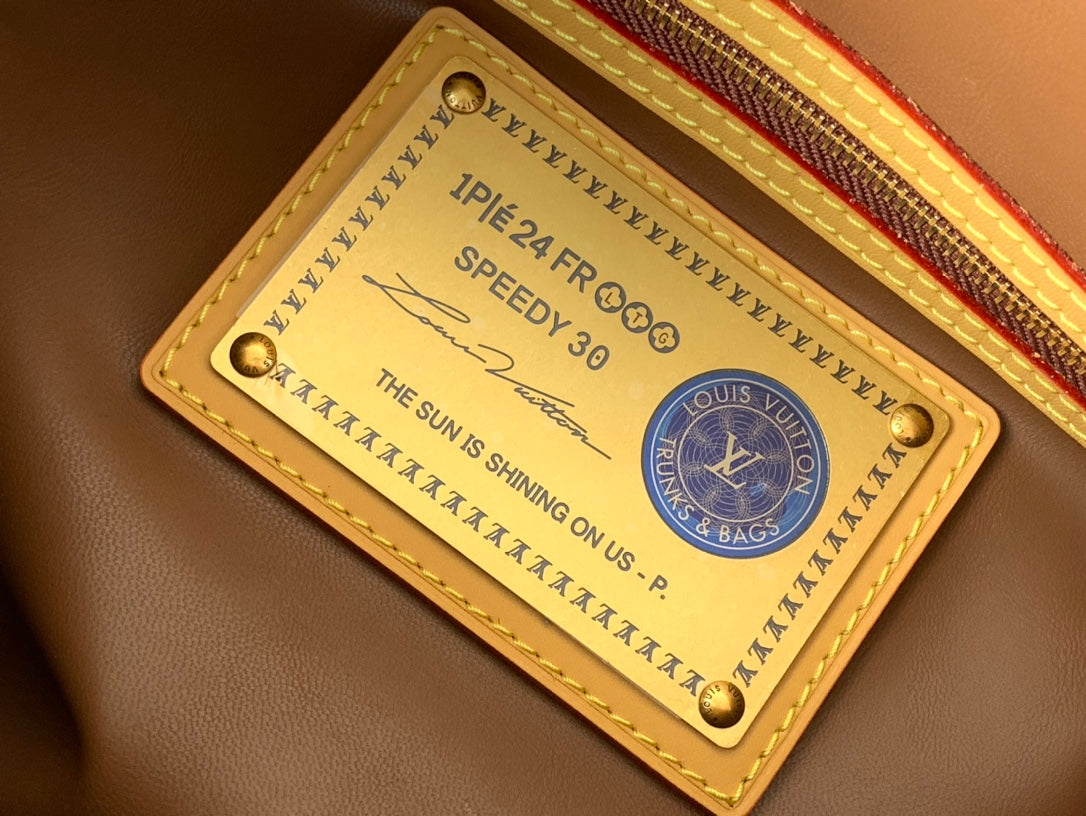 LU Shopping   bag Gold Tone