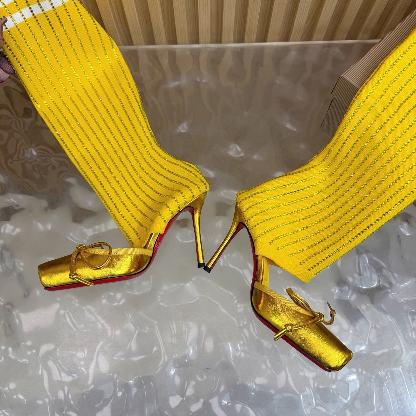 LABUTIN Ca sia An mac Woman Shoes Pump 4 Color's Heels 42