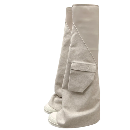Rick Owen  cargo fetish knee length boots Woman 2 Color's