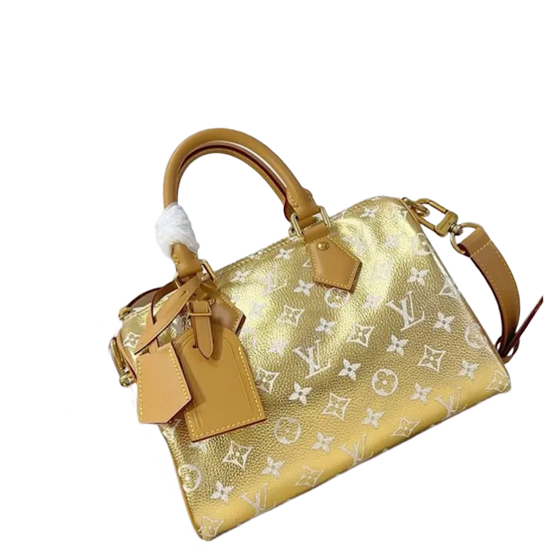 LU Shopping   bag Gold Tone