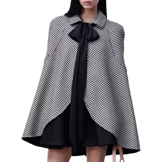 CHD Cape with Tied Neckline Jacket Woman
