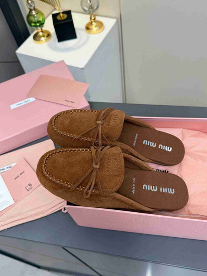 MI MI  Suede Mule slippers   Woman 5 Color's