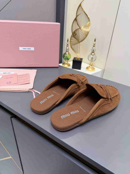 MI MI  Suede Mule slippers   Woman 5 Color's