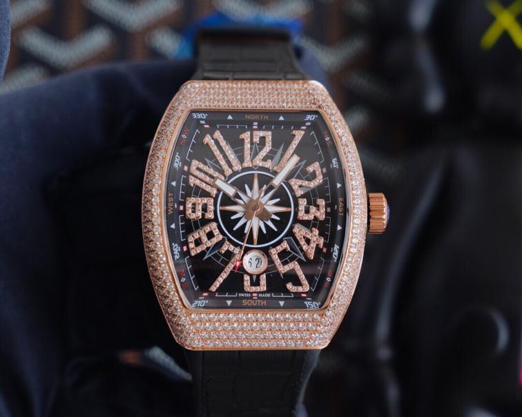 FRANCK M  V45 SC DT  stones yachting Watches 54 cm 2 Color's