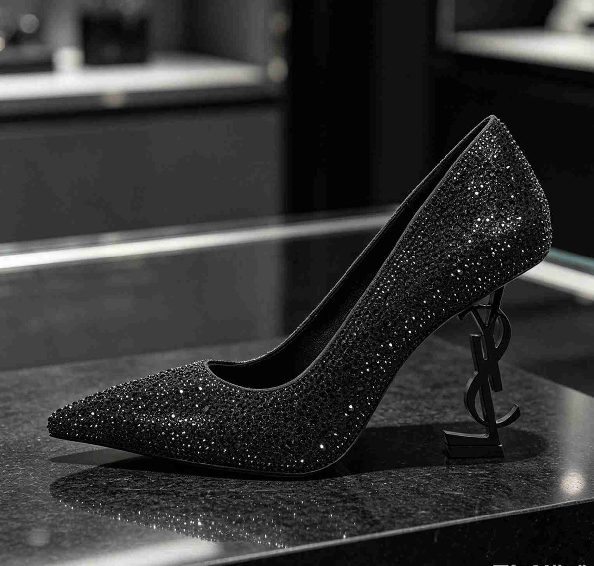 Y L Shoes  Woman Heels 2 Color's Stones