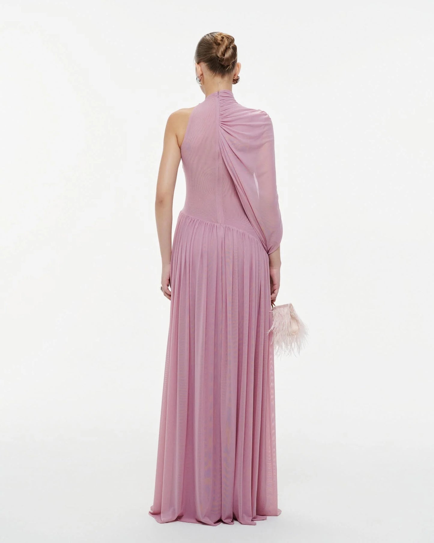 HERVE Party dress Dusty Pink wedding prom