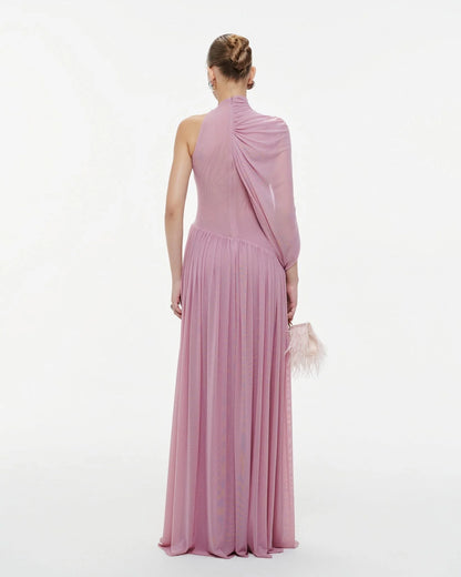 HERVE Party dress Dusty Pink wedding prom
