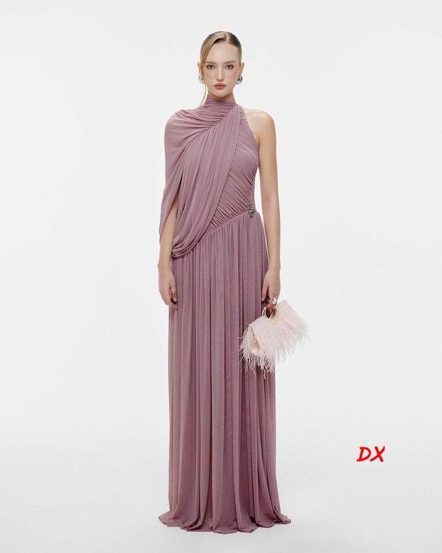 HERVE Party dress Dusty Pink wedding prom
