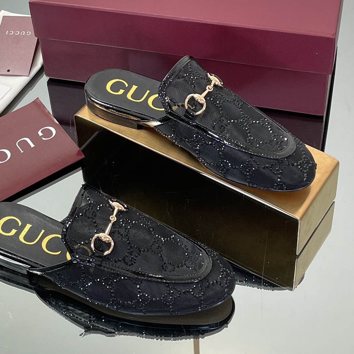 GU Stone Mule Shoes Woman 2 Color's 42
