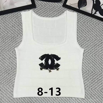 CHL Tank Knitted Top  T - shirt 3 Color's Woman