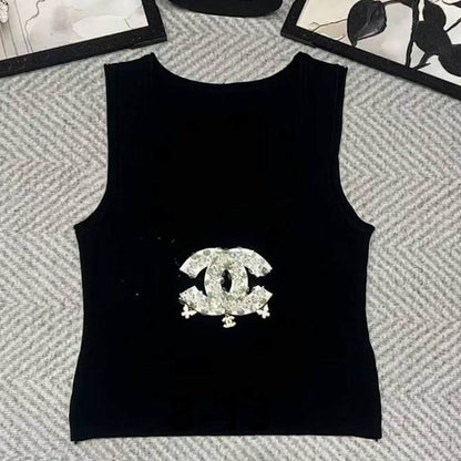CHL Tank Knitted Top  T - shirt 3 Color's Woman