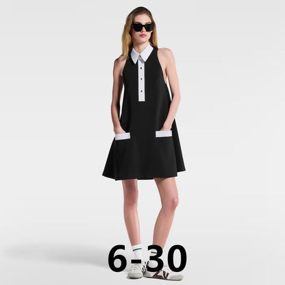 LU Technical Gabardine Polo Dress Limited