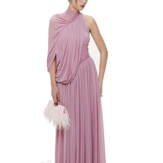 HERVE Party dress Dusty Pink wedding prom