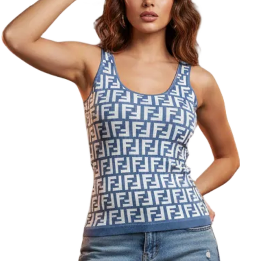 FEN Tank Knitted Top  T - shirt 4 Color's Woman
