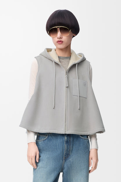 LO EVE  Leather Shearling Jacket Vest 2 Color's