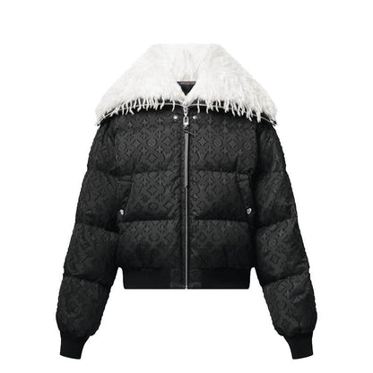 LU Woman Feather Collar Puffer Jacket Limited 25/26 IOFF
