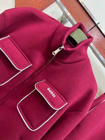 GU Jacket Woman Skirt set  GIF