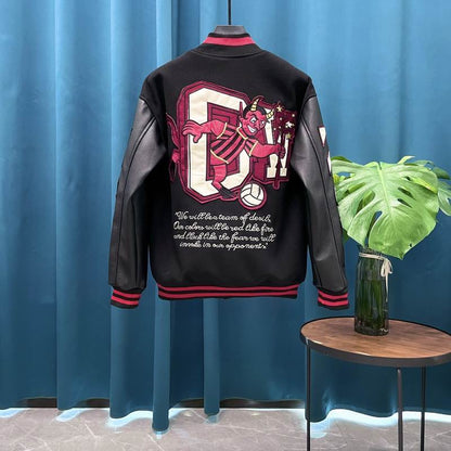 OFF WITE  Varsity Baseball Jacket Man