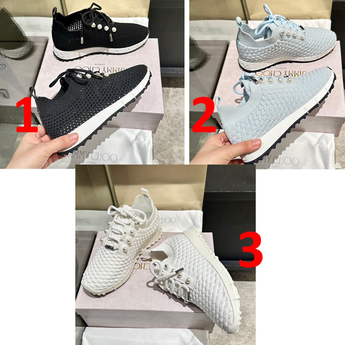 CHU knit Sneakers Woman 3 Color's