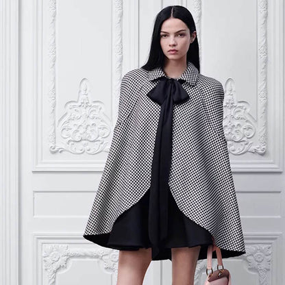 CHD Cape with Tied Neckline Jacket Woman