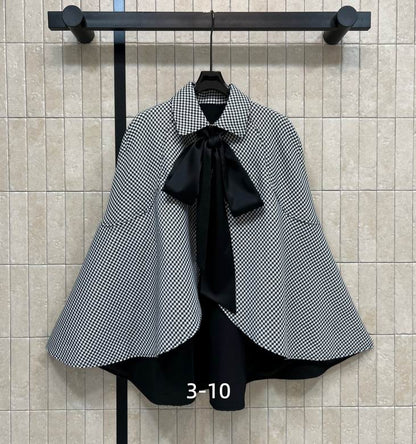 CHD Cape with Tied Neckline Jacket Woman