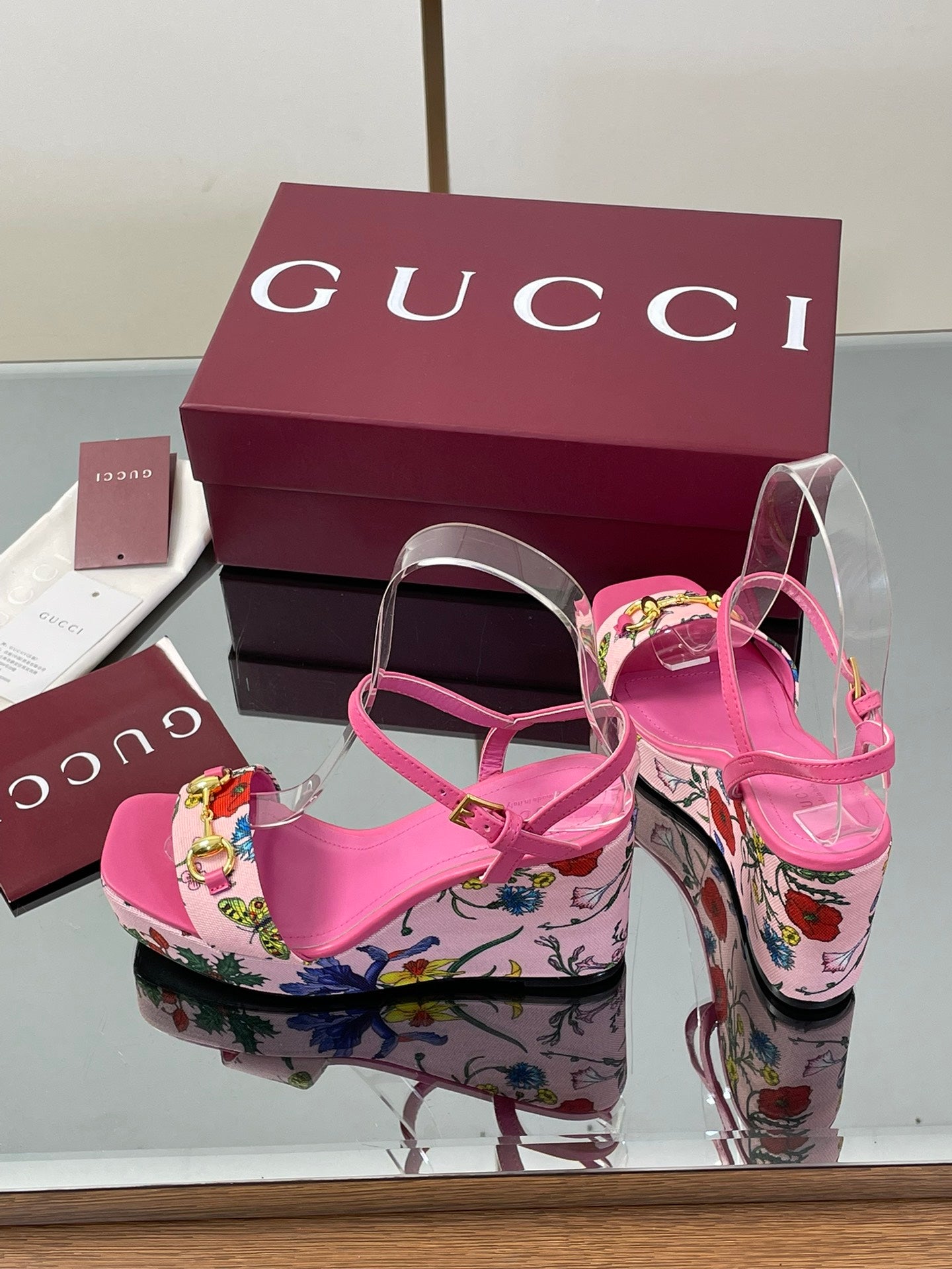 GU   Shoes Heels Platform  3 Color's