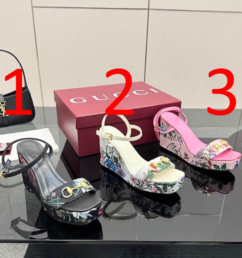 GU   Shoes Heels Platform  3 Color's