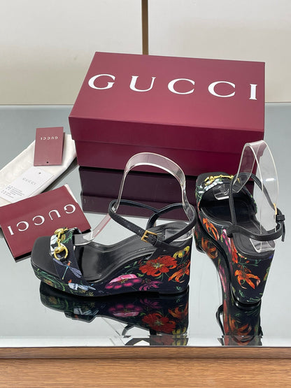 GU   Shoes Heels Platform  3 Color's