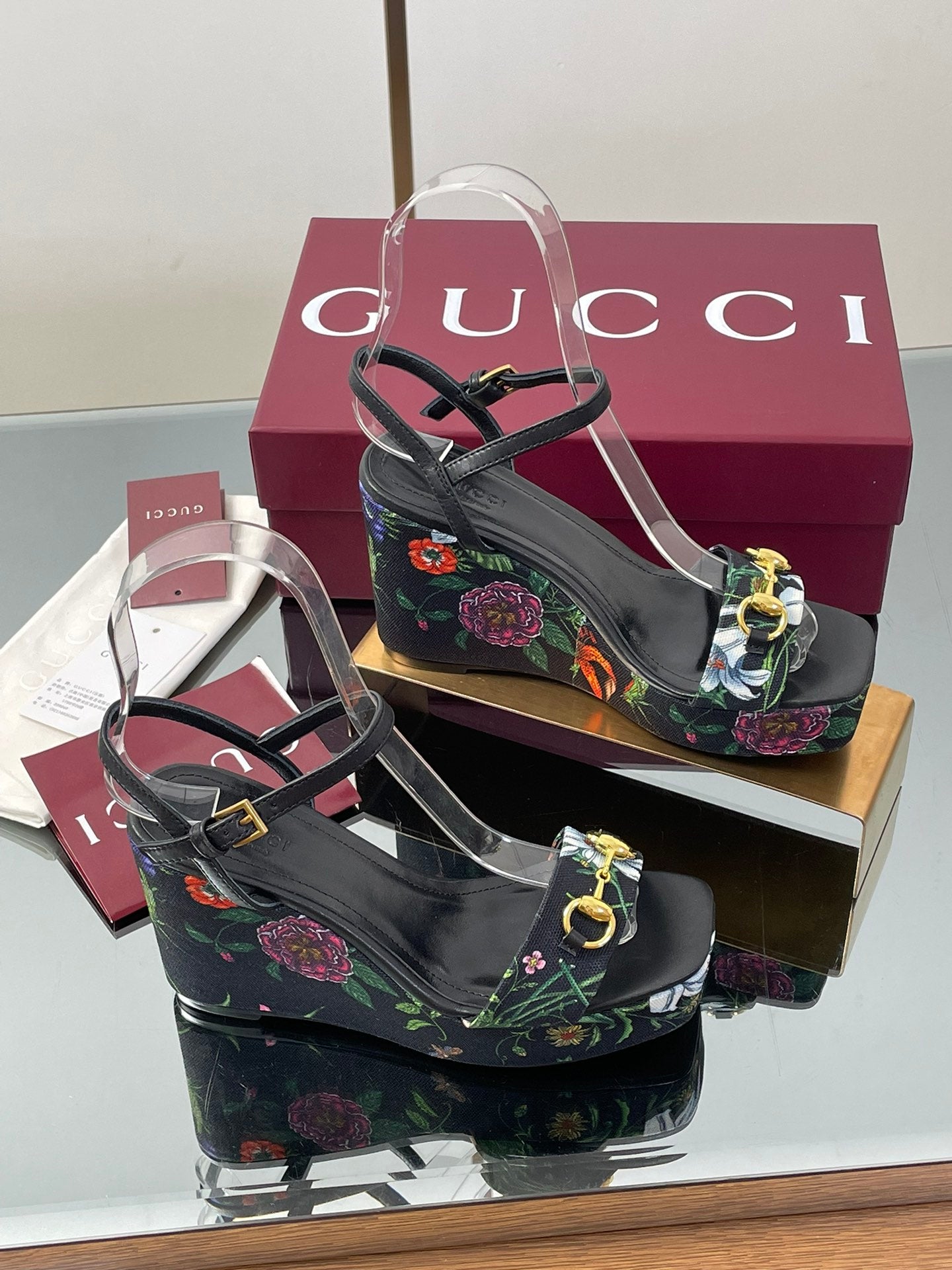 GU   Shoes Heels Platform  3 Color's