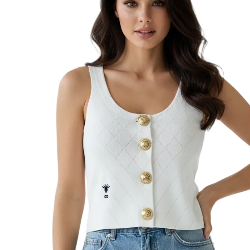 CHD Woman Sweater  2 Color's GQ sleeveless