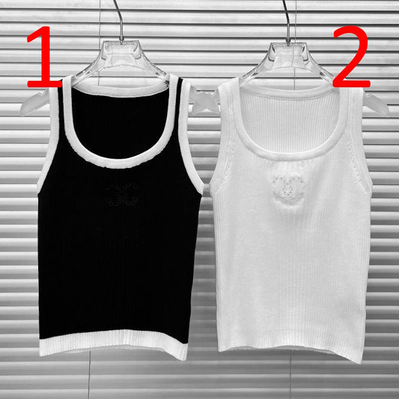 CHL Tank Knitted Top  T - shirt 2 Color's Woman