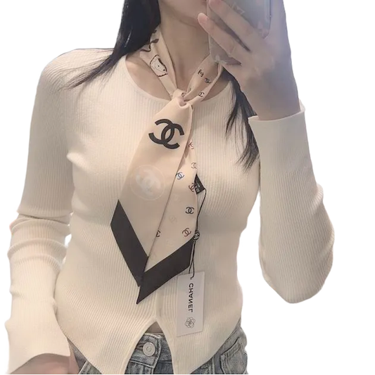 CHL Silk Wrap ribbon Scarf tie