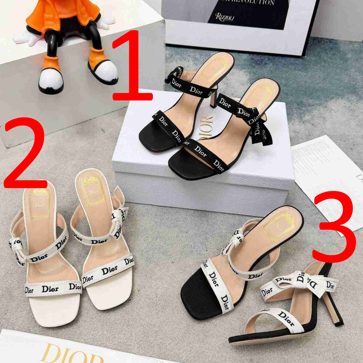 CHD Shoes sandals  Woman Heels 3 Color's