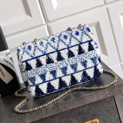 CHL Sequin  bag  2 Color's  20 cm
