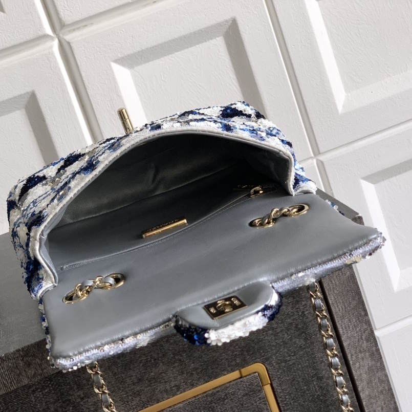CHL Sequin  bag  2 Color's  20 cm