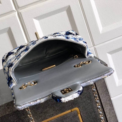 CHL Sequin  bag  2 Color's  20 cm