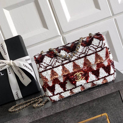 CHL Sequin  bag  2 Color's  20 cm