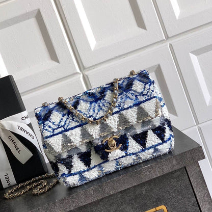 CHL Sequin  bag  2 Color's  20 cm