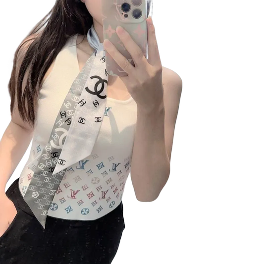 CHL Silk Wrap ribbon Scarf tie