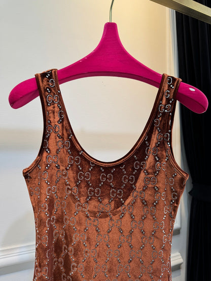 GU velvet woman stretchy  Top -Shirt 3 Color's Crystal