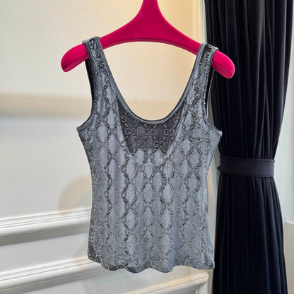 GU velvet woman stretchy  Top -Shirt 3 Color's Crystal