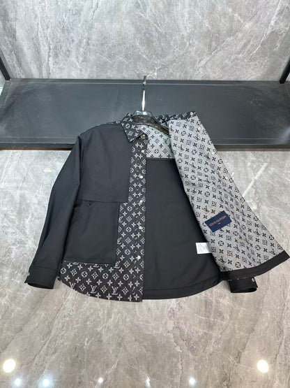 LU Man Jacket Windbreak Hoodie Monogram