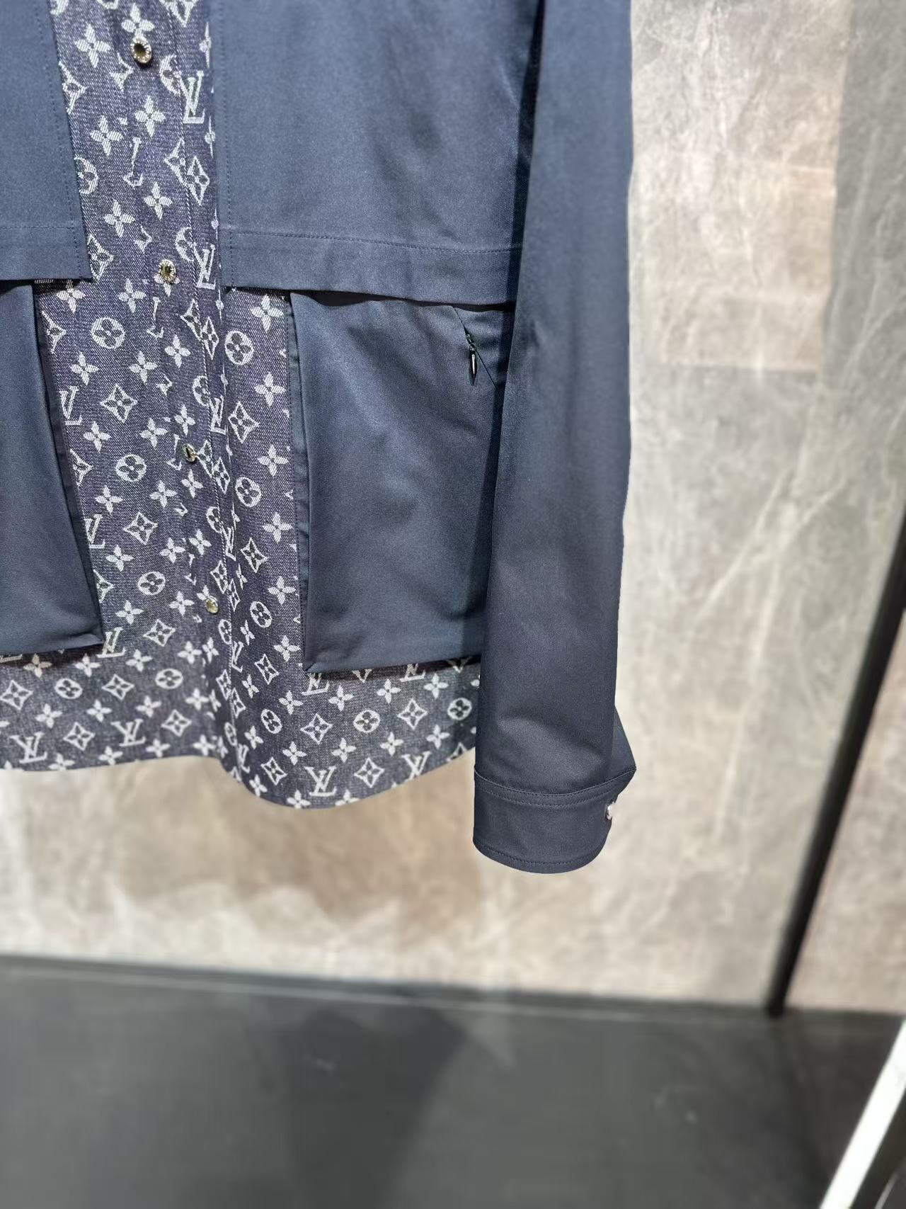 LU Man Jacket Windbreak Hoodie Monogram