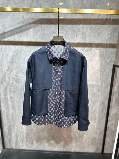 LU Man Jacket Windbreak Hoodie Monogram