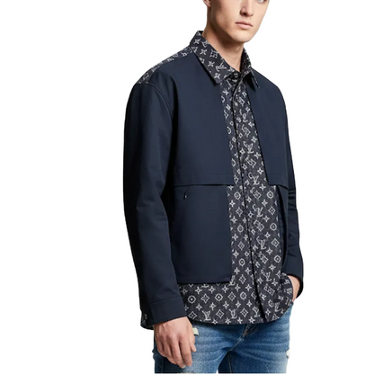 LU Man Jacket Windbreak Hoodie Monogram