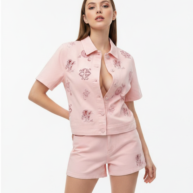 LU  Woman  jacket and short set  QQ