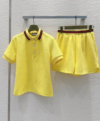 GU Jacket Polo short Set Sport Suits Woman