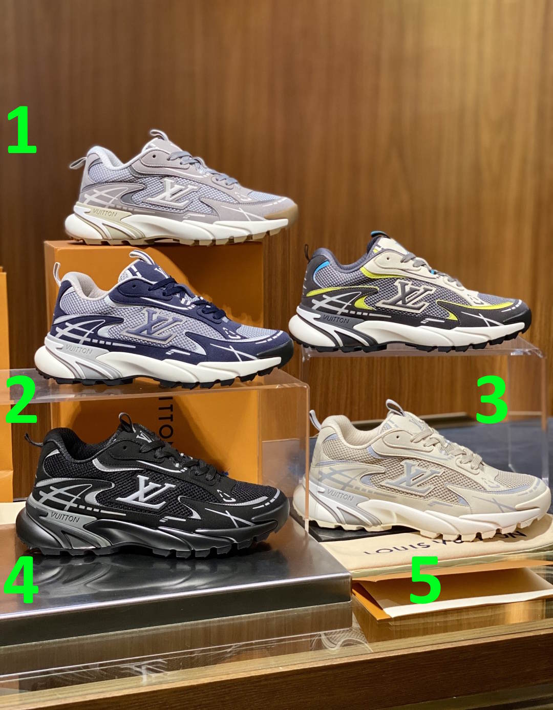 LU Sneakers  Man Size 5 Color's